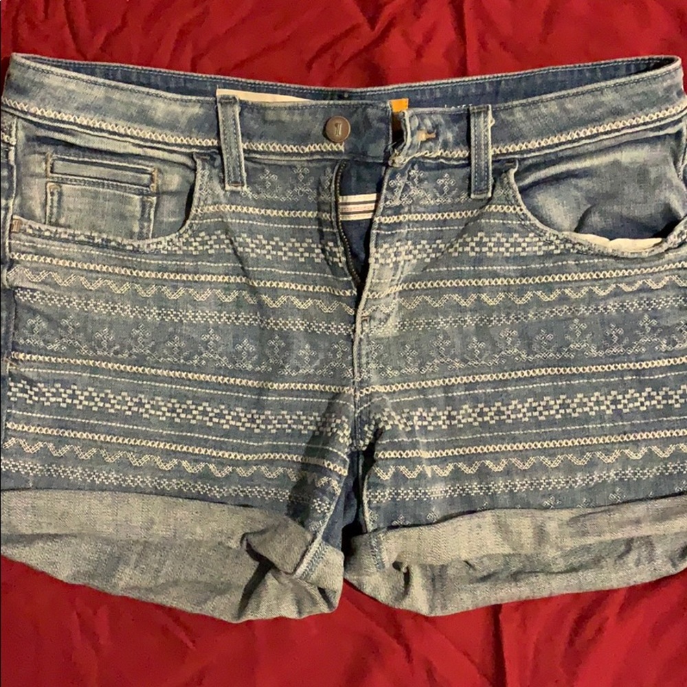 Anthropologie brand patterned shorts